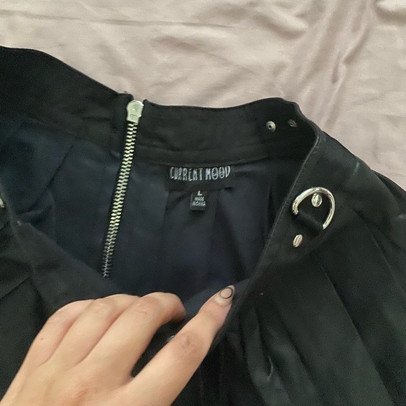 Pleated Leather Dolls Kill Skirt - Picture 3 of 4